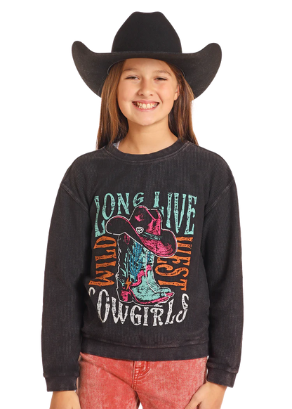 Girls Graphic Pullover