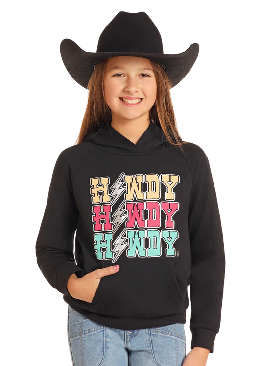 Girls Graphic Pullover Hoodie