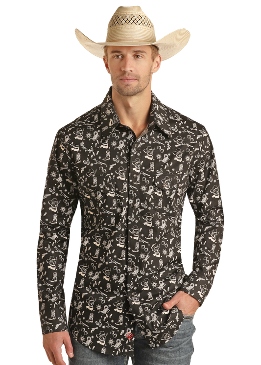 Men's Longsleeve Western Shirt