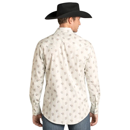 Mens Floral Western Shirt