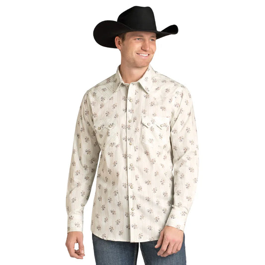 Mens Floral Western Shirt