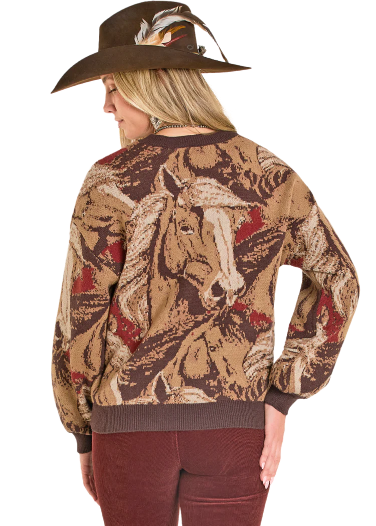 Ladies Horse Sweater