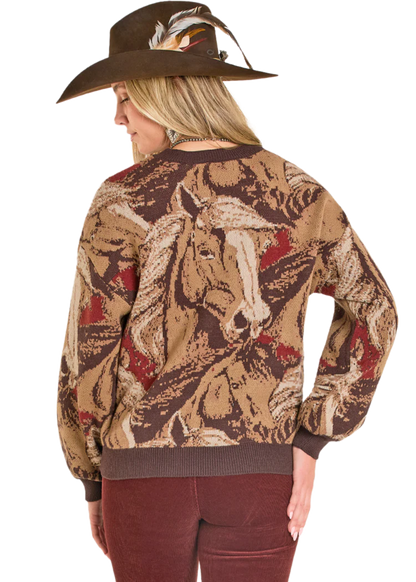 Ladies Horse Sweater
