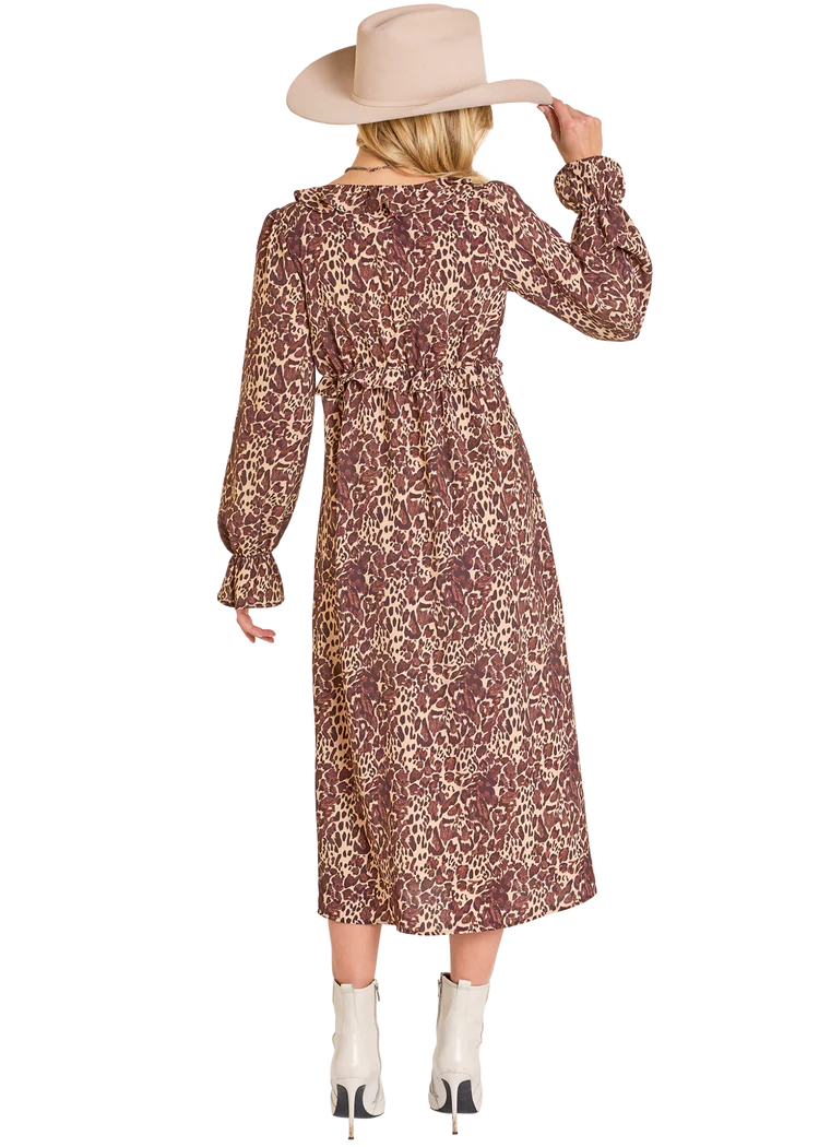 Ladies Leopard Print Dress