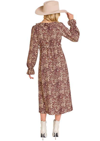 Ladies Leopard Print Dress