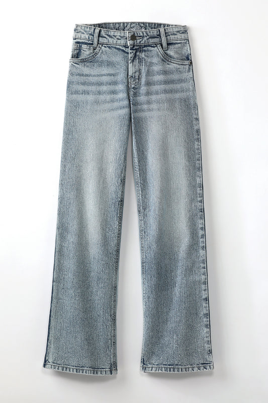 Girls Wide Leg Jeans