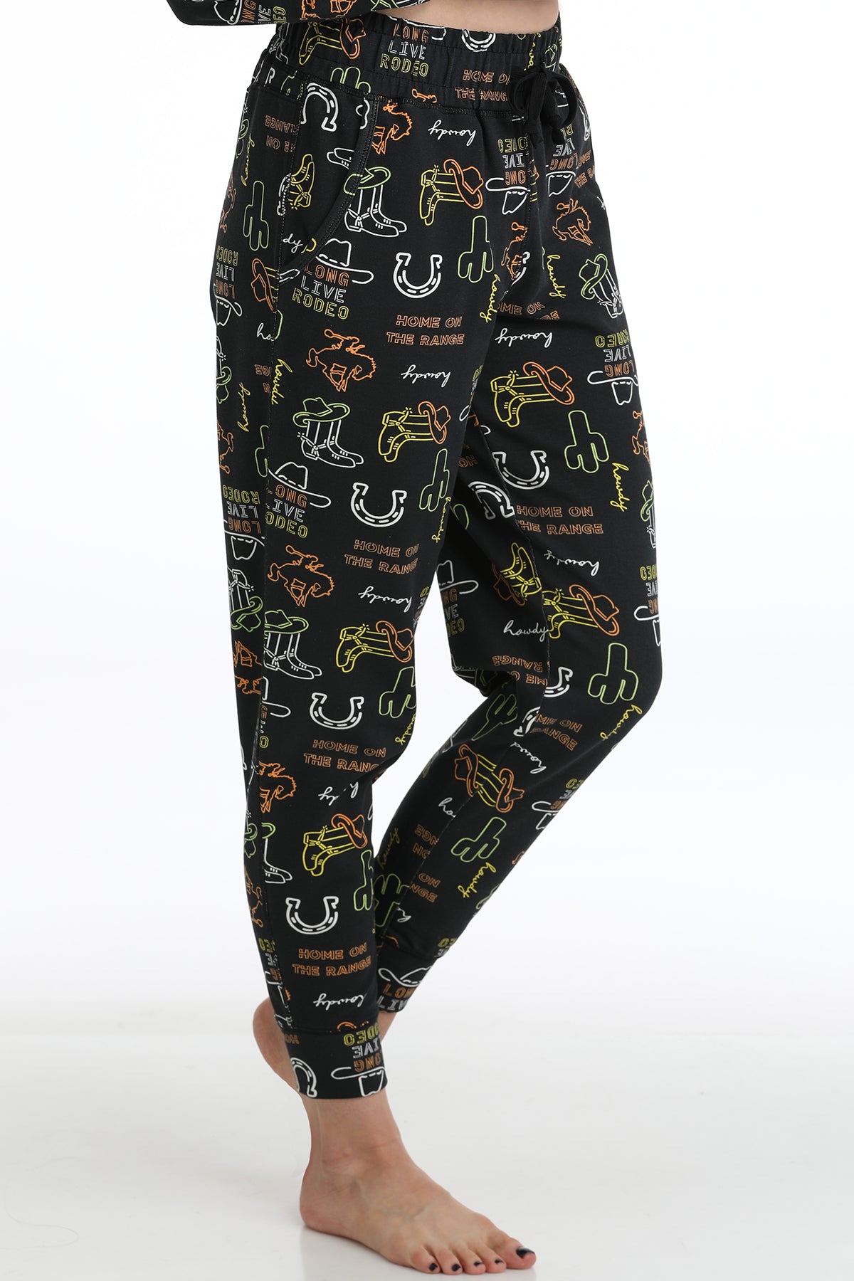 Ladies PJ Pants - Neon Rodeo