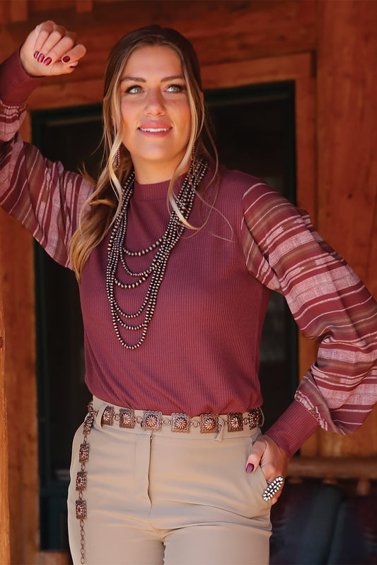 CG Burgundy Blouse
