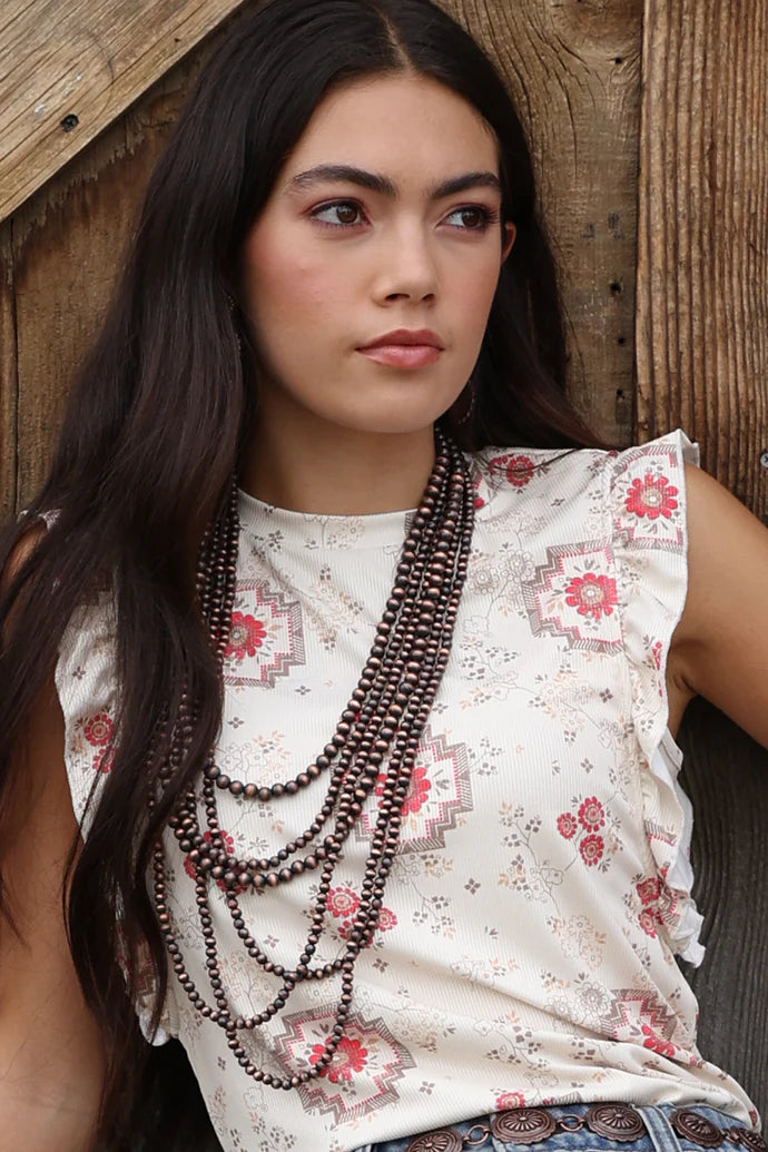 Ladies Ruffle Tank