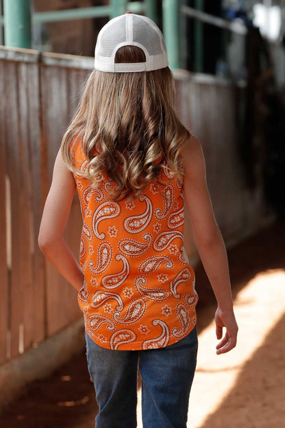 Girls Tank Top - Orange