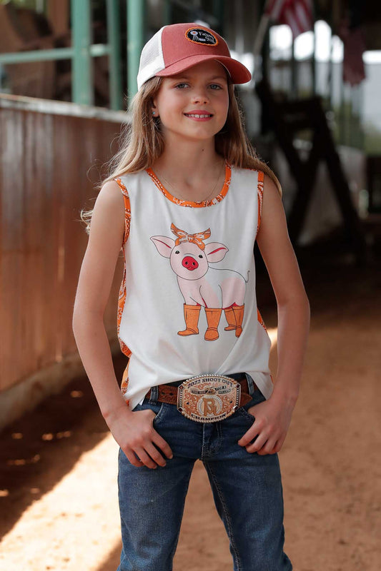 Girls Tank Top - Orange