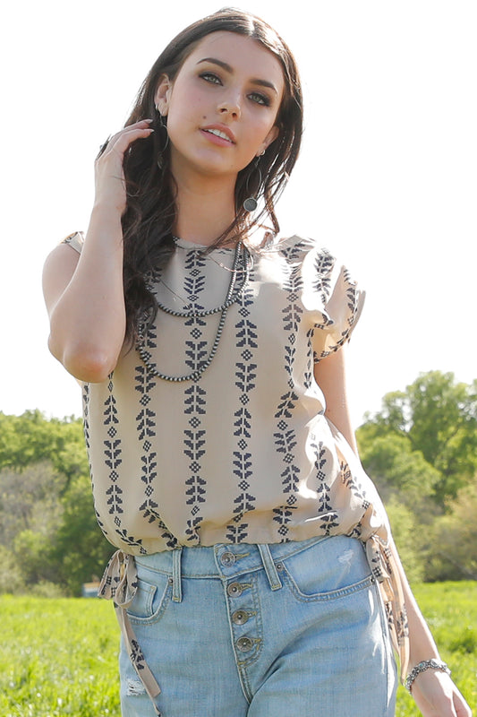 Ladies Tie Blouse