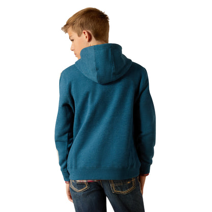 Boys Bison Plains Hoodie - Teal