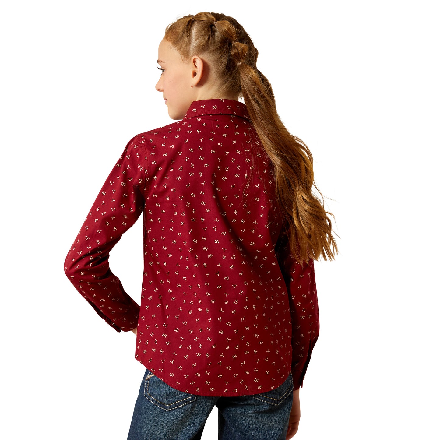 Girls Western Shirt - Red