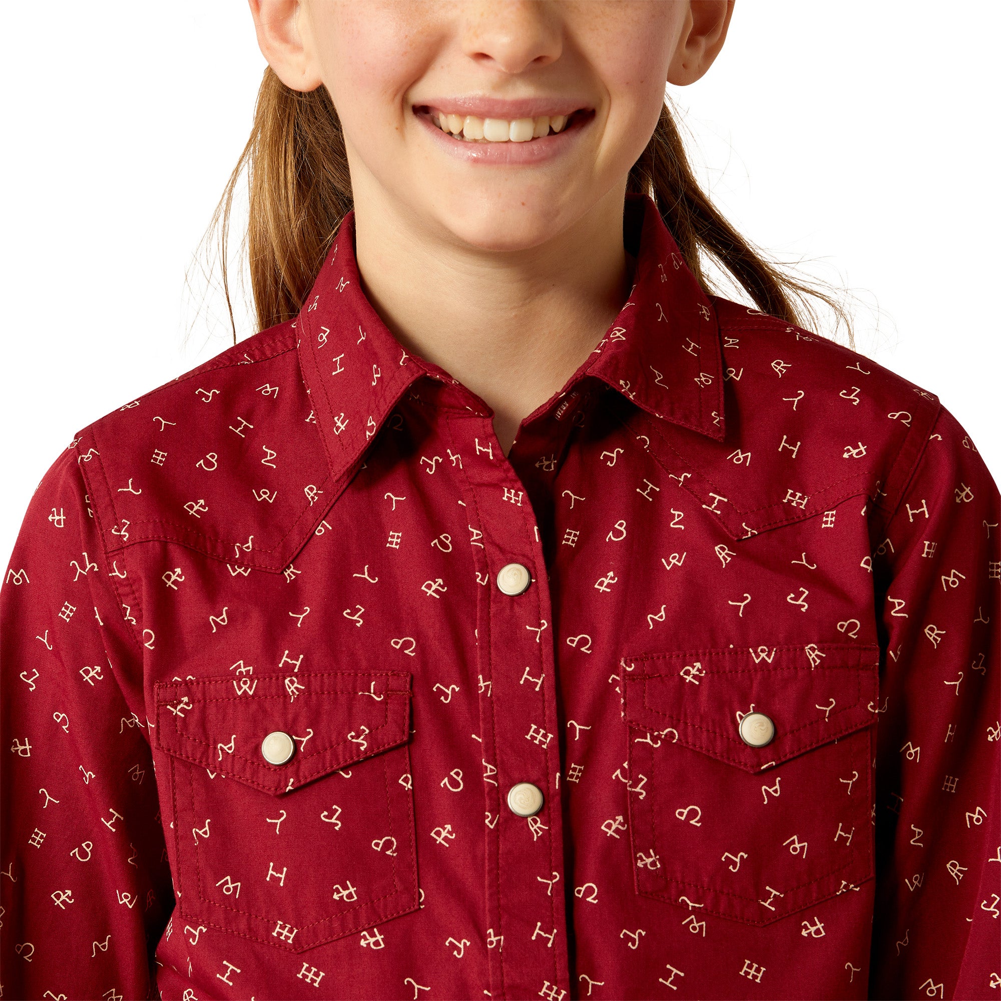 Girls red dress shirt hotsell