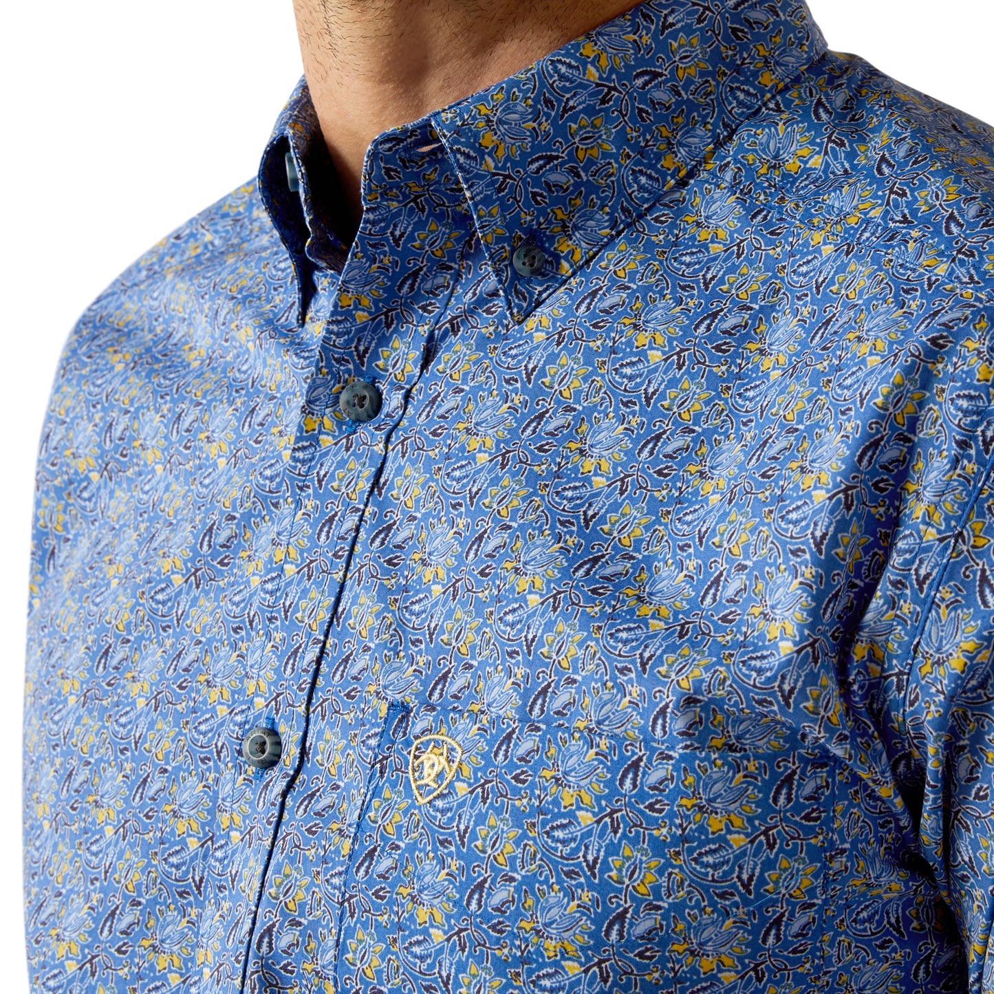 Men's Fitted Longsleeve Western Shirt