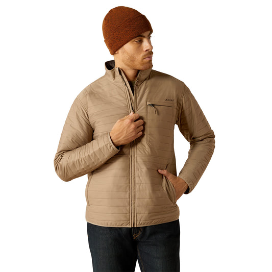 Men's Zip Sweater - Brindle/Khaki