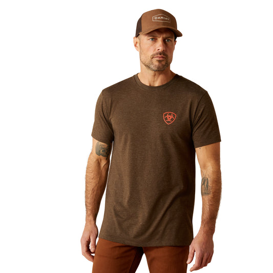 Men's Graphic T-Shirt - Brown Heather