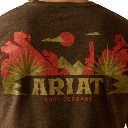 Men's Graphic T-Shirt - Brown Heather