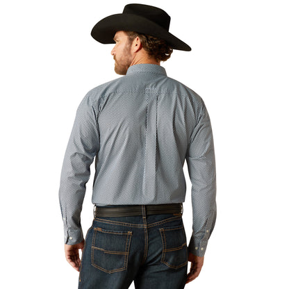 Men's Classic Fit Longlseeve Western Shirt - Light Blue