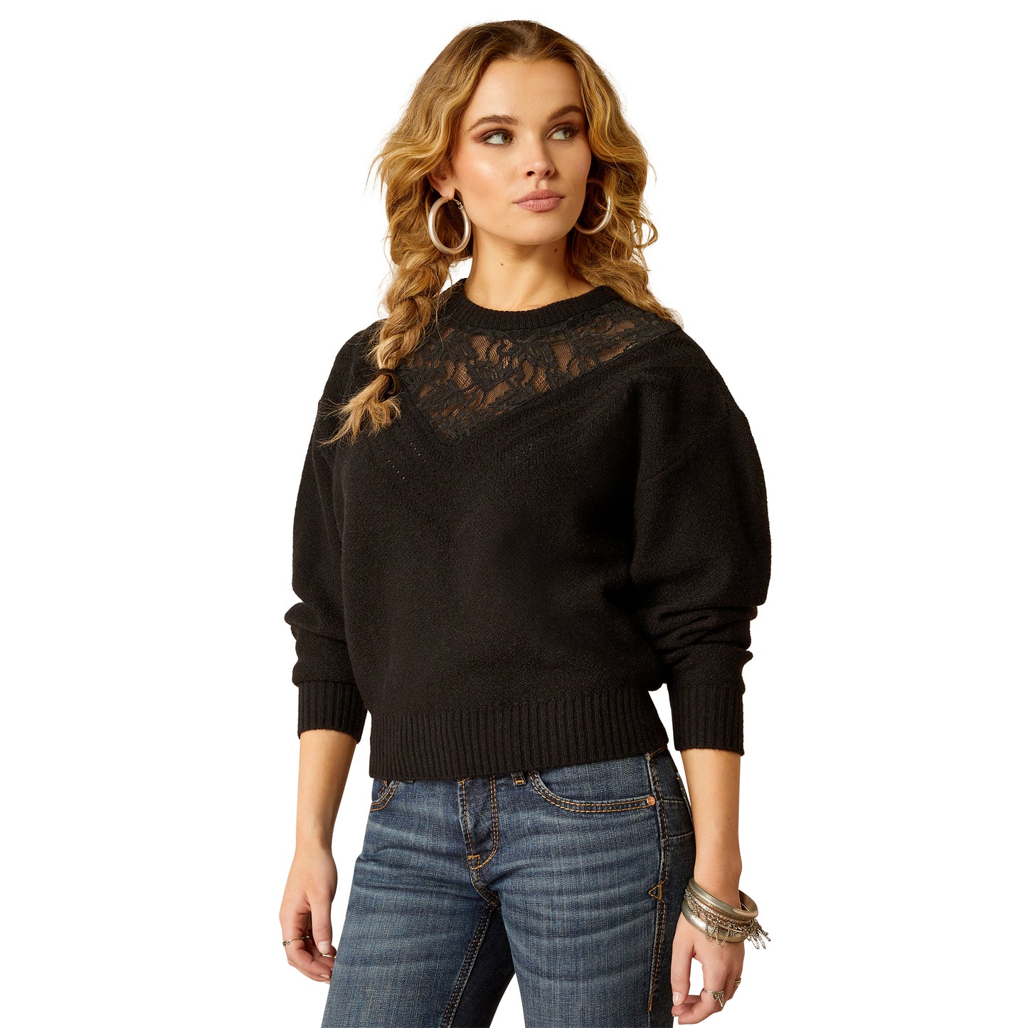 Ladies Magnolia Sweater - Black