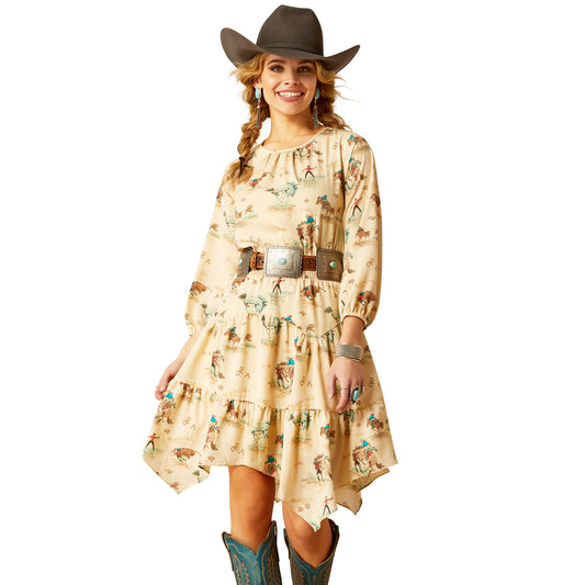 Ladies Retro Ranch Dress