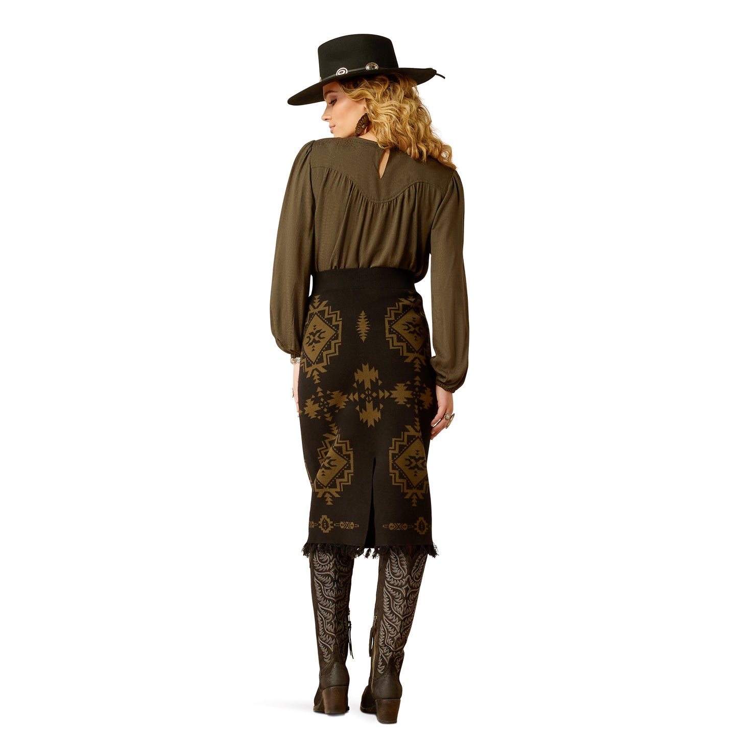 Ladies Sweater Skirt - Relic/Black