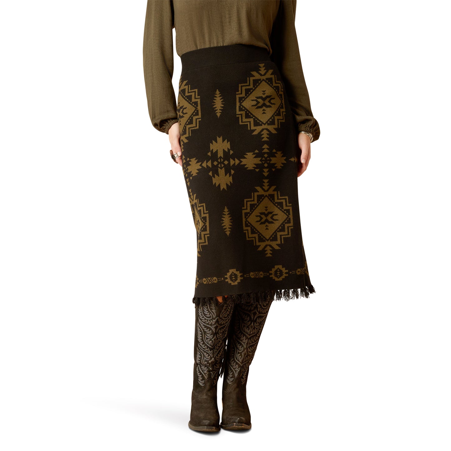 Ladies Sweater Skirt - Relic/Black