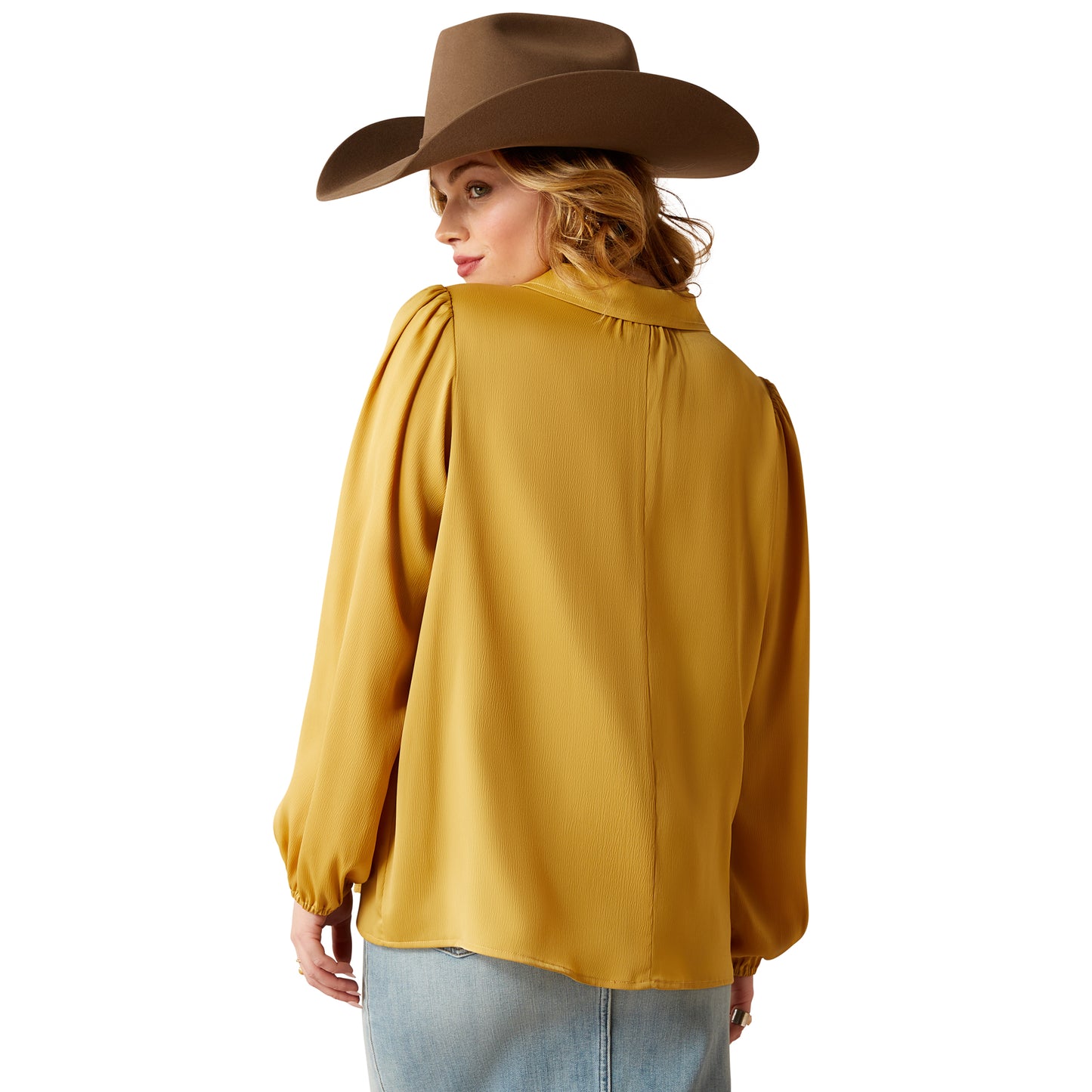 Ladies Golden Shimmer Blouse