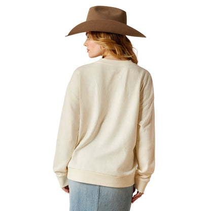 Ladies Moonstone Sweatshirt - Whisper White