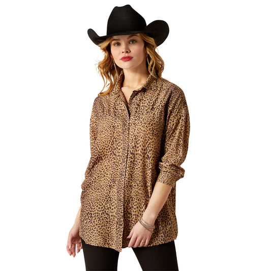 Relaxed Leopard Shirt