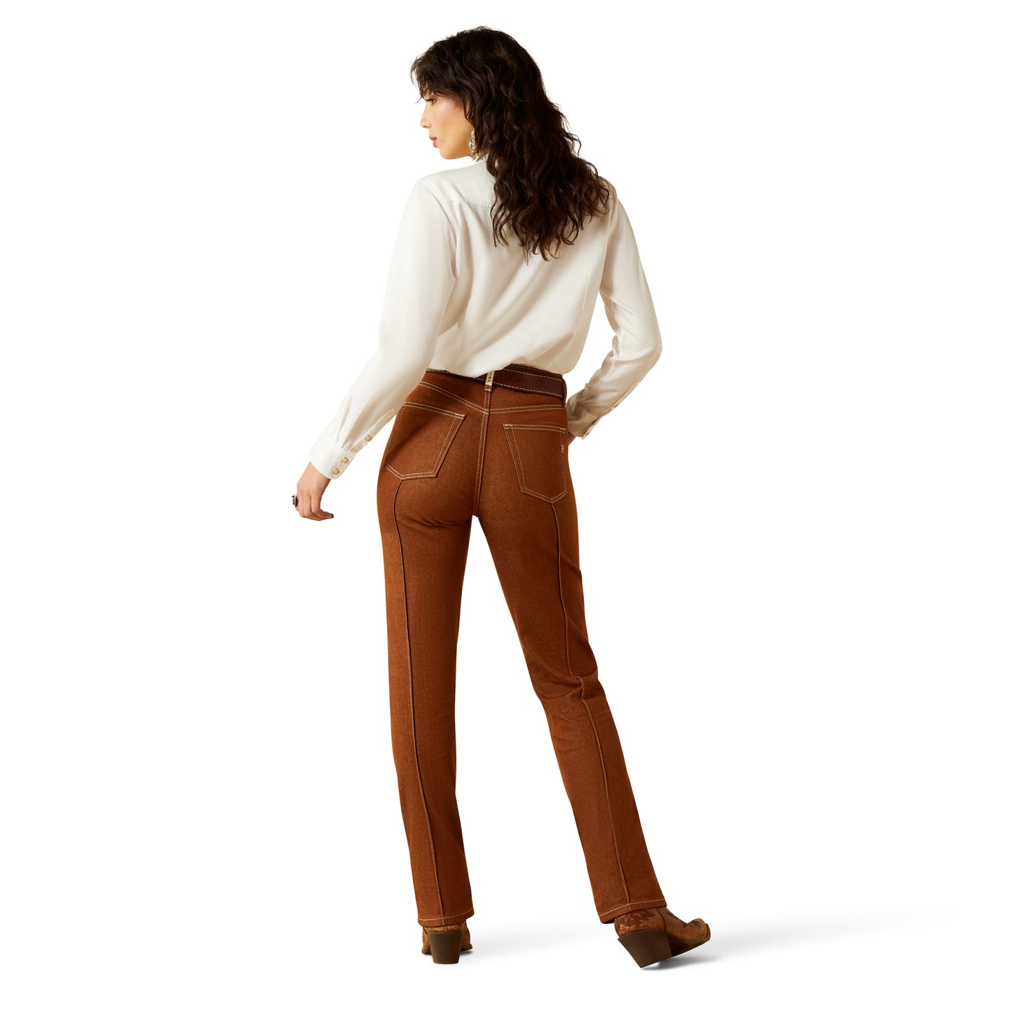 Ladies Ultra High Rise Relaxed Straight Leg