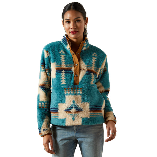 Agave Turquoise Berber 1/2 Snap Pullover