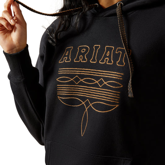 Ladies Booted Logo Hoodie