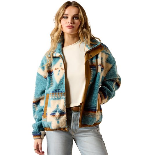 Ladies Sherpa Blocked Jacket