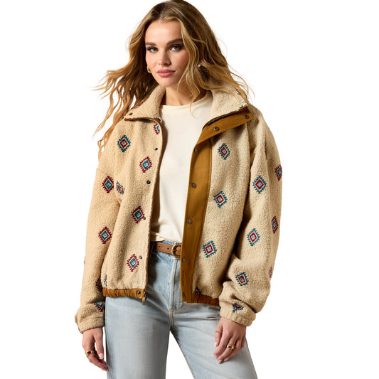 Ladies Sherpa Blocked Jacket