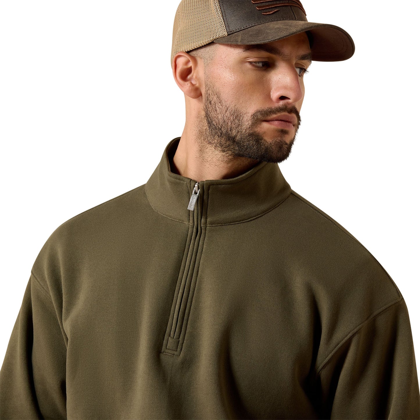 Grape Leaf Core 1/4 Zip Sweatshirt