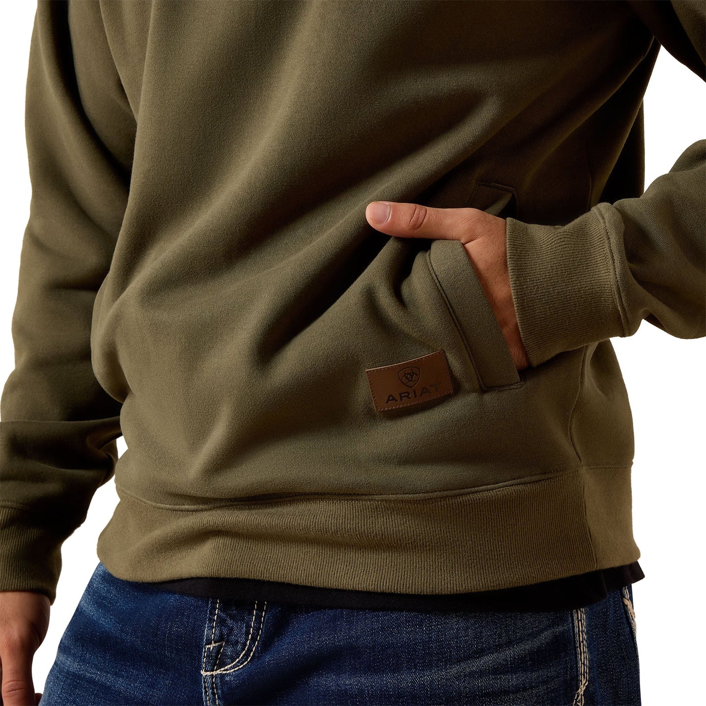 Grape Leaf Core 1/4 Zip Sweatshirt