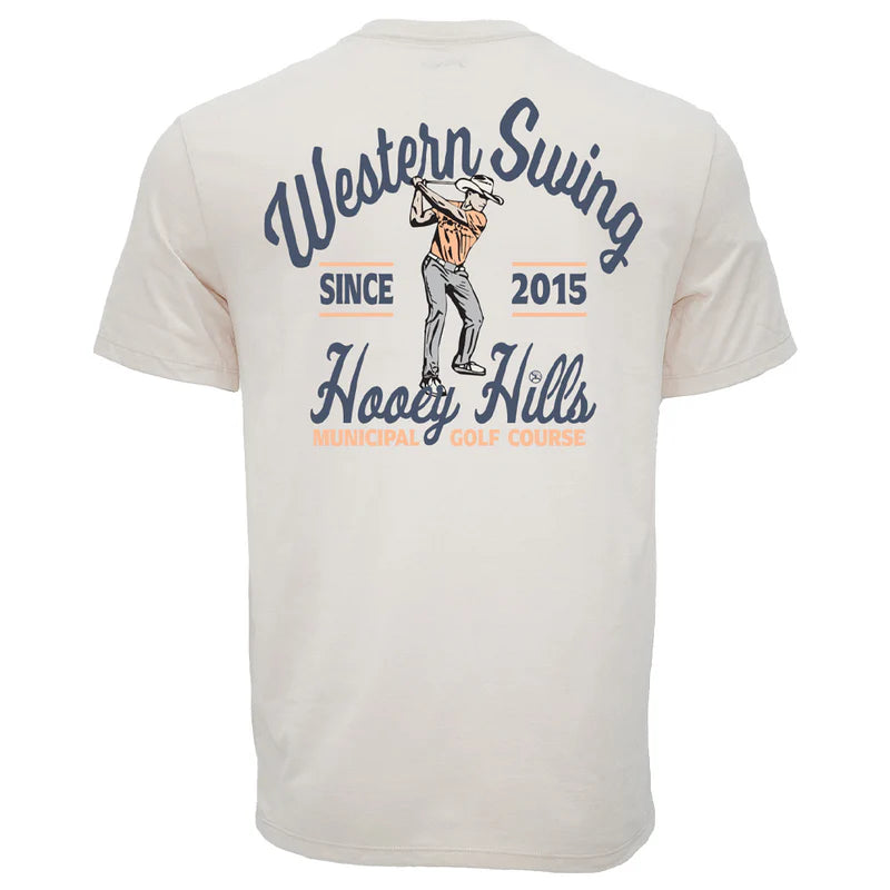 "Cowboy Swing" Cream Cowboy Golf T-shirt