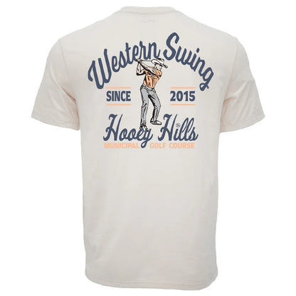 "Cowboy Swing" Cream Cowboy Golf T-shirt