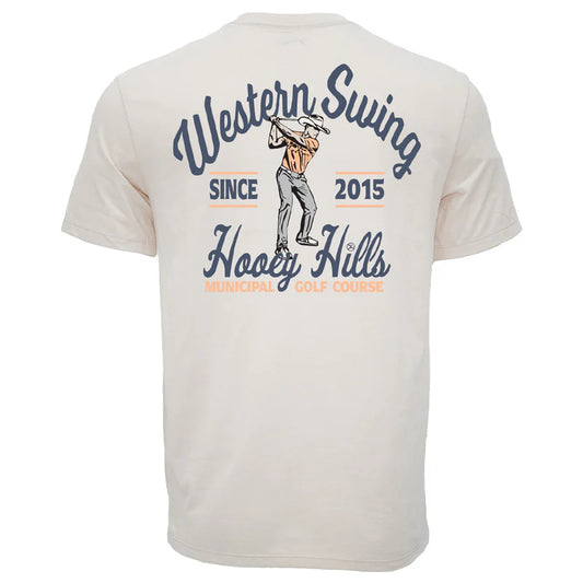 "Cowboy Swing" Cream Cowboy Golf T-shirt