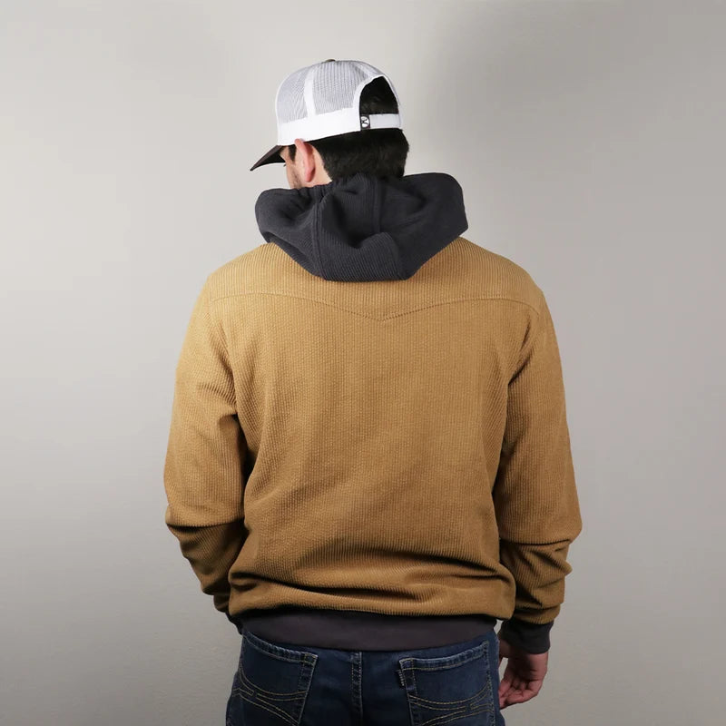 Mens Cowboy Corduroy Hoodie