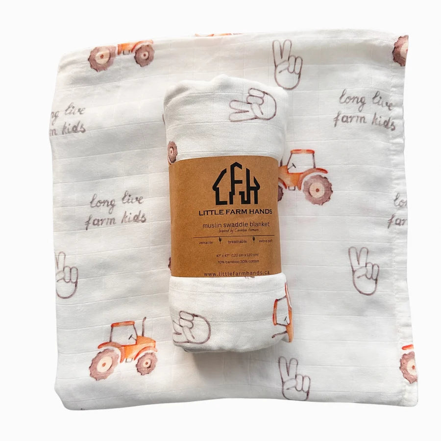 Long Live Farm Muslin Swaddle