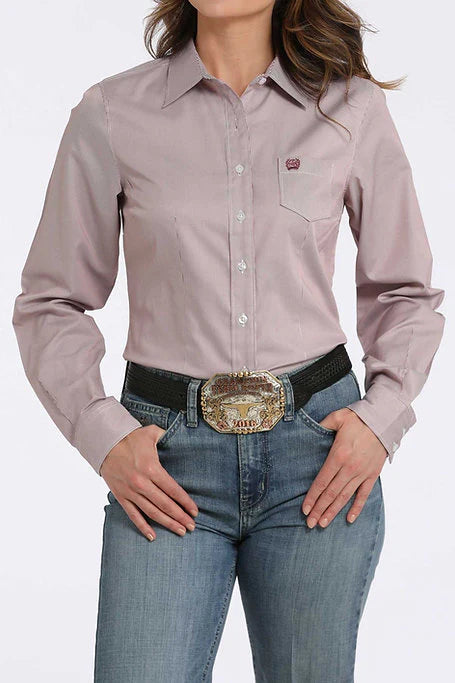 Ladies Solid Pink Western