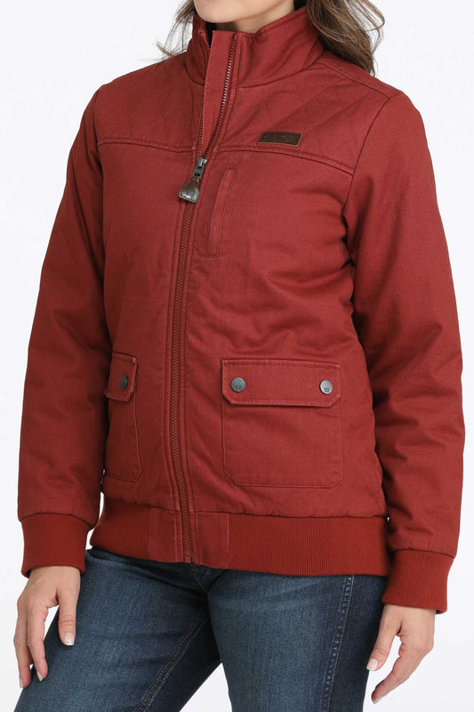 Ladies Canvas Bomber Jacket