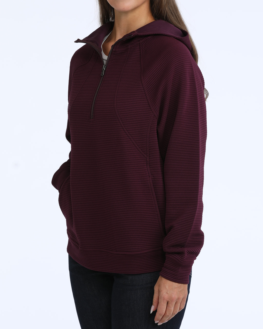 Ladies Quarter Zip Hoodie