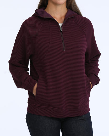 Ladies Quarter Zip Hoodie