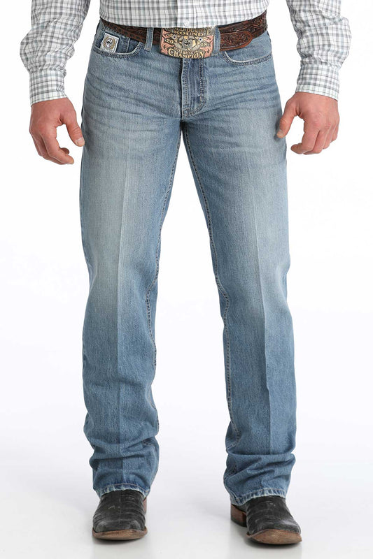 Mens Relaxed White Label Jeans