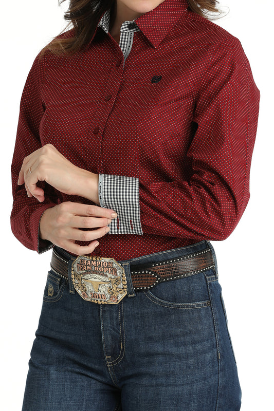 Ladies Western Shirt - Red