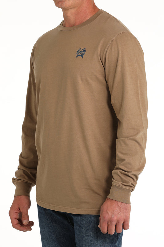 Men's Longsleeve Grapic Tee - Khaki